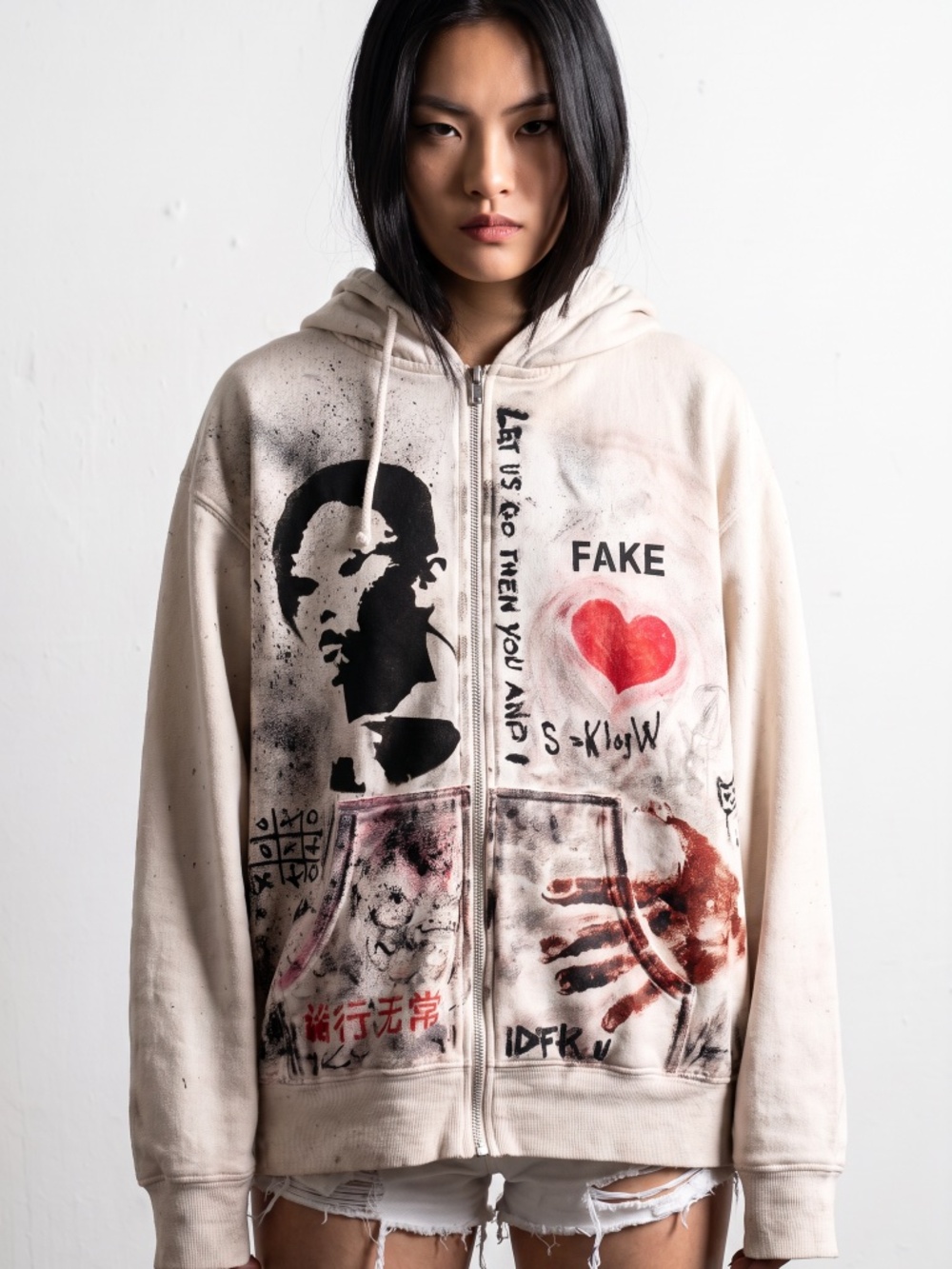 FAKE White Hoodie by IDFK